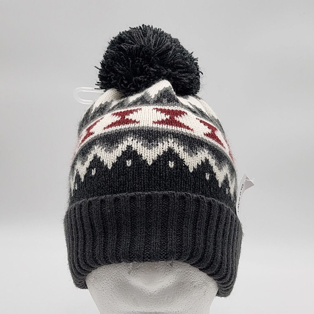 Womens Old Navy Colorful Beanie Pom Pom Hat Winter Size S/M